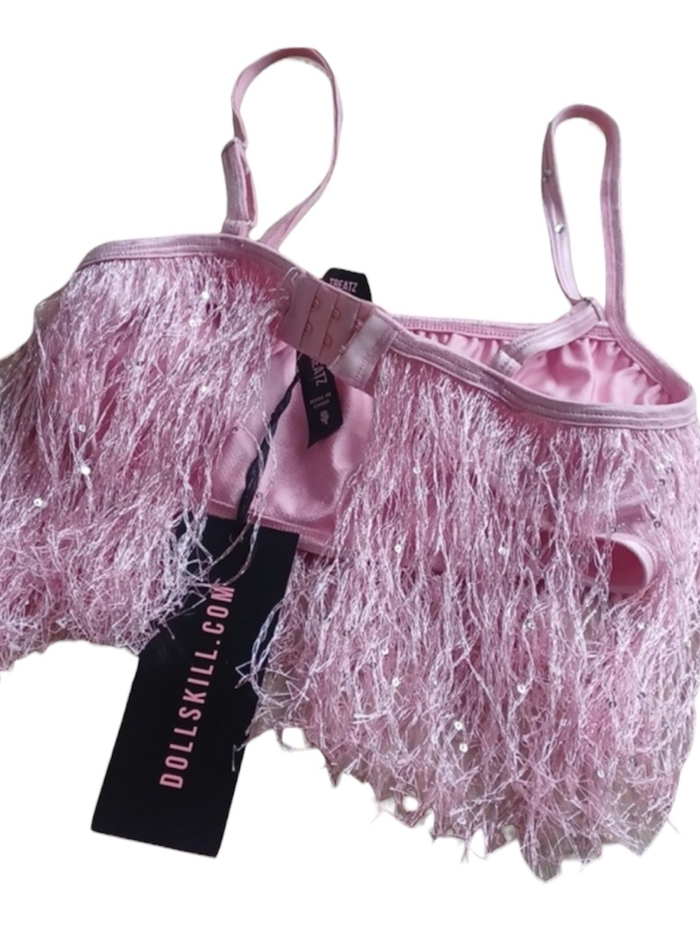 Pink Fringe Two-Piece Set - Picture 2 of 4